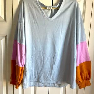 Boutique BiBi Size Large Pale Blue Tunic